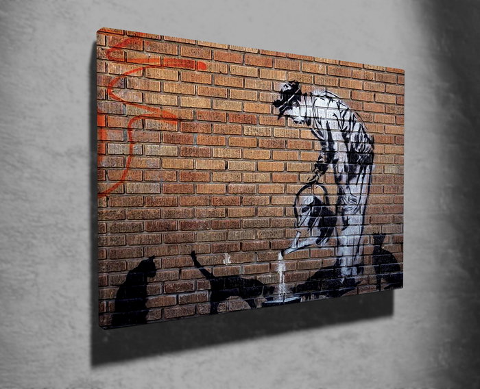 Wallity Lienzo Decorativo Banksy WY50 (50 x 70 cm) Wallity Lienzo Decorativo Banksy WY50 (50 x 70 cm)